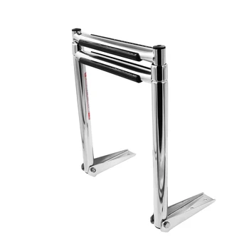 

Boat Accessories Marine 2 Step Telescoping Folding Ladder Platform Boarding Swim For Boat Marine