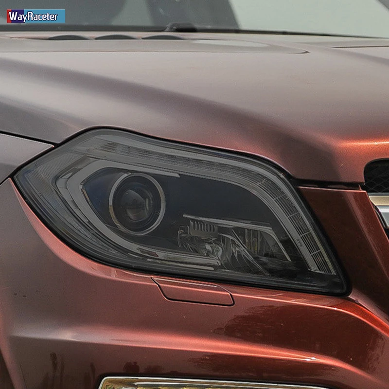 2 шт. Защитная пленка для автомобильных фар Прозрачная черная наклейка из ТПУ