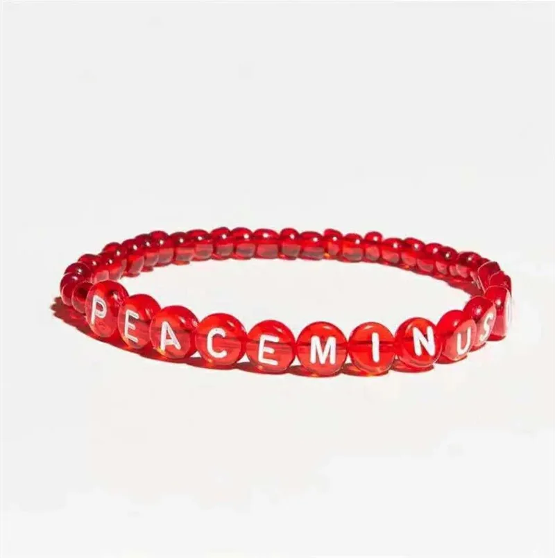 

Kpop G-Dragon Red Bracelets Peaceminusone Lover's Lucky Jewelry Kwon Ji Young Beaded Bracelets