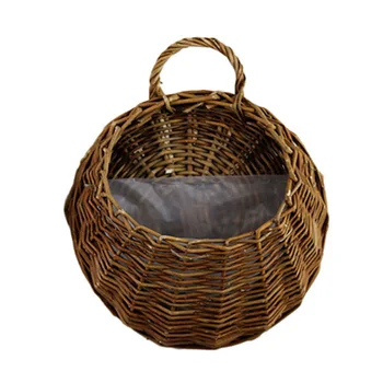 

Birds Nest Wall Hanging Basket Wicker Gardening Home Garden Wedding Wall Decoration P7Ding