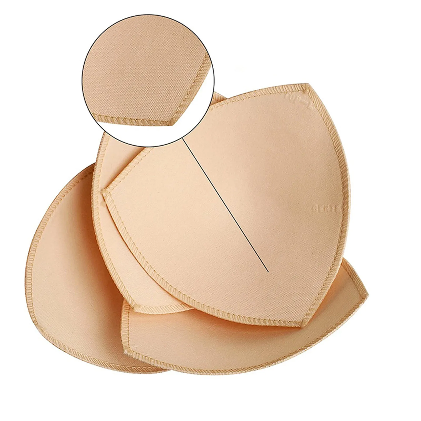 Bra Pads Inserts 6pcs/3pair Sponge Enhancer Push Up Breast Removeable Bra Padding Inserts Cups For Swimsuit Bikini Padding Intimates