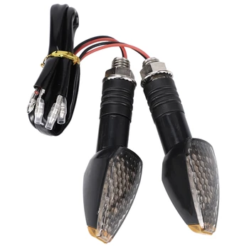 

Motorcycle Turn Signal Lights, Universal Amber Indicator Lights 14 Led Chips for Motorbike Cruiser for Honda Kawasaki BMW Yamaha