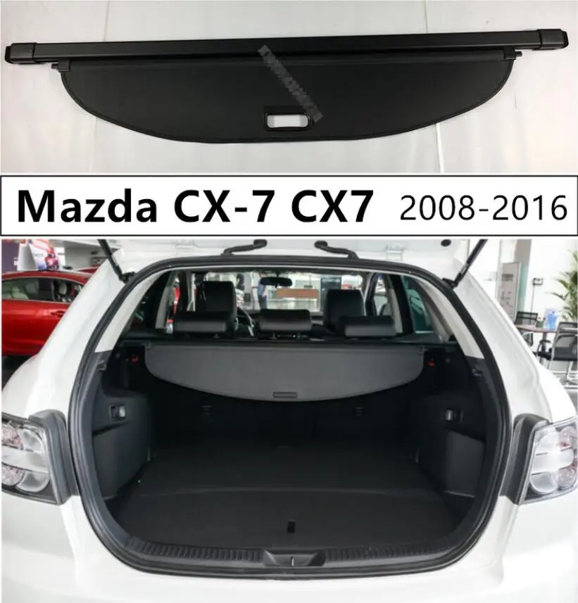 Для заднего багажника защитный щит грузовой Чехол для Mazda CX-7 CX7 2008- высокое качество авто аксессуары черный бежевый