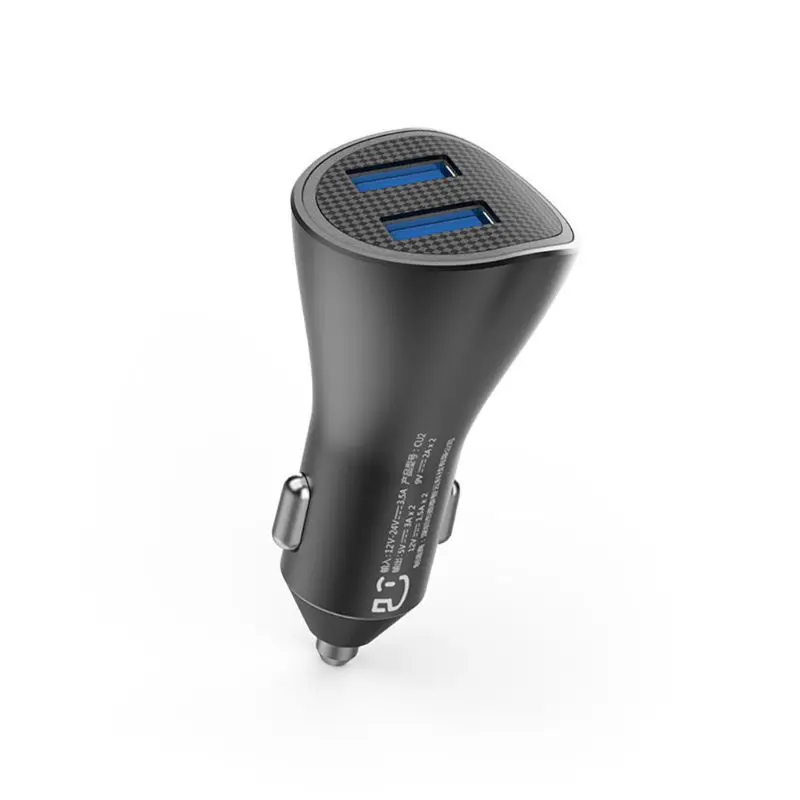 Универсальное автомобильное зарядное устройство Quick Charge 3,0 Dual QC 3,0 USB Быстрая Зарядка адаптер питания для samsung huawei Xiaomi Phone Tablet gps