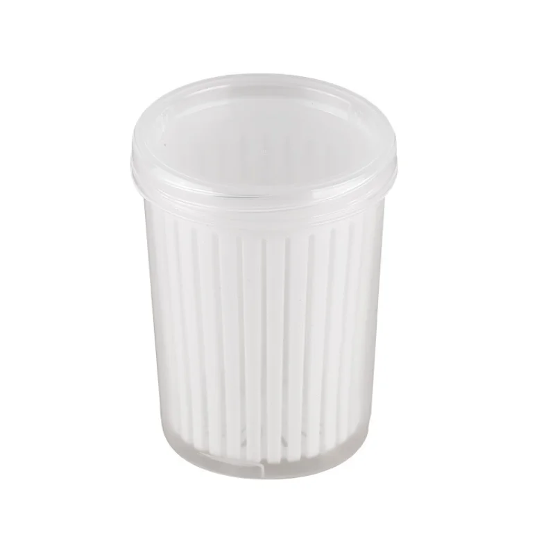 Double Layer Vegetables Sealed Keeper Fresh Storage Box With Drain Basket Refrigerator use Draining Crisper Strainers Container 5