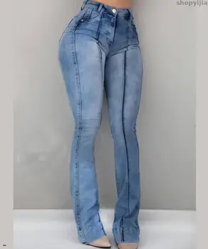 

Butter Lifting Wide Leg Jean High Waist Jeans For Women Stretch Pants Vintage Washed Denim
