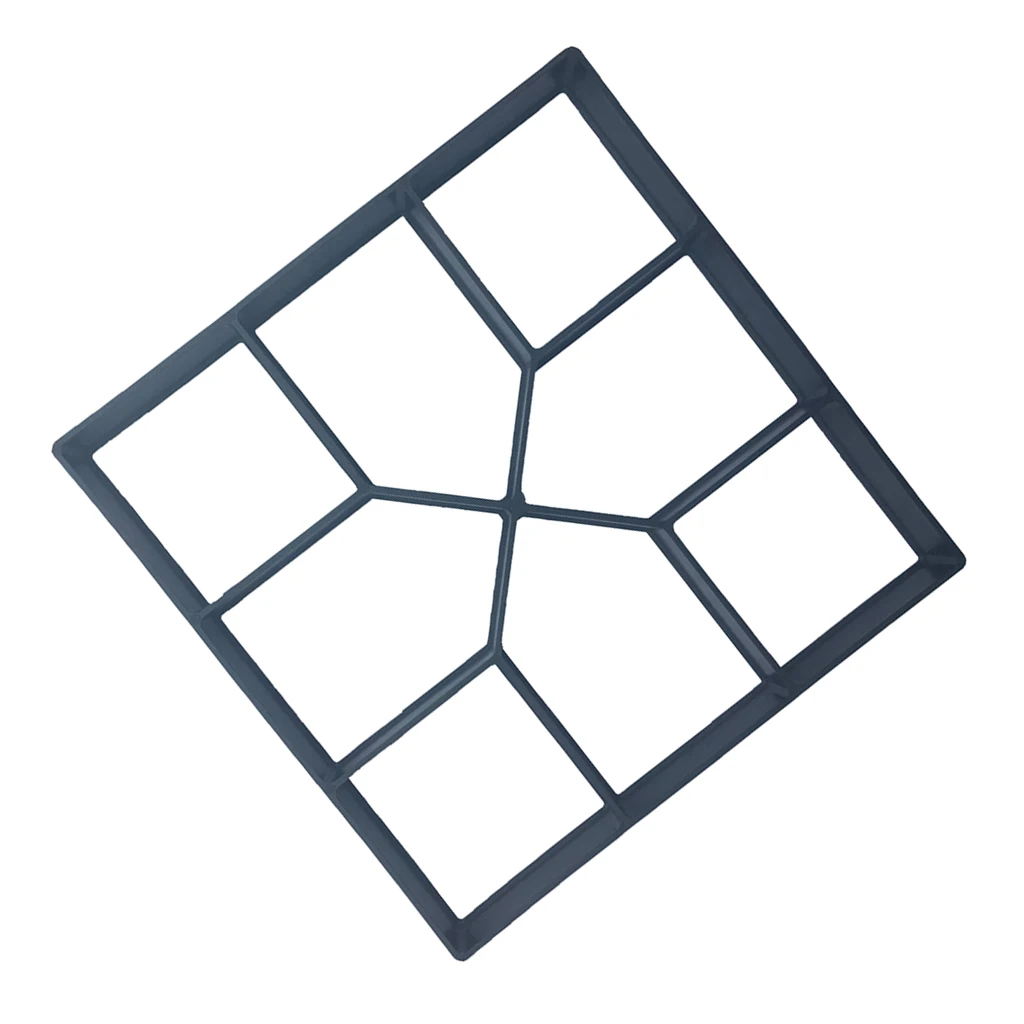 DIY Stepping Stone Block Pavement  Buildings Cement Paver Path Maker Mold Garden Paving Mould