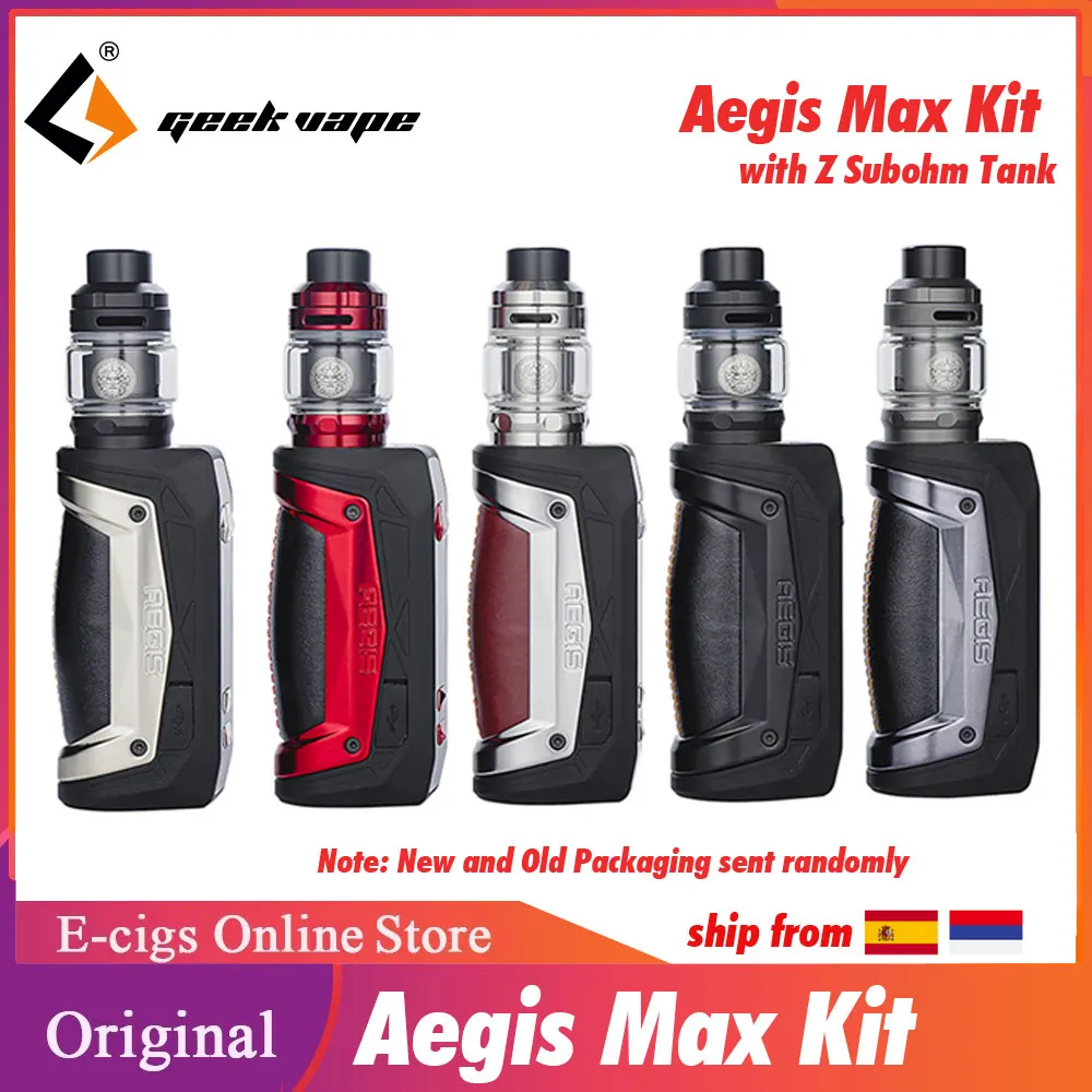 Оригинальный набор Geekvape Aegis Max с резервуаром Z Subohm 100 Вт питанием от одного