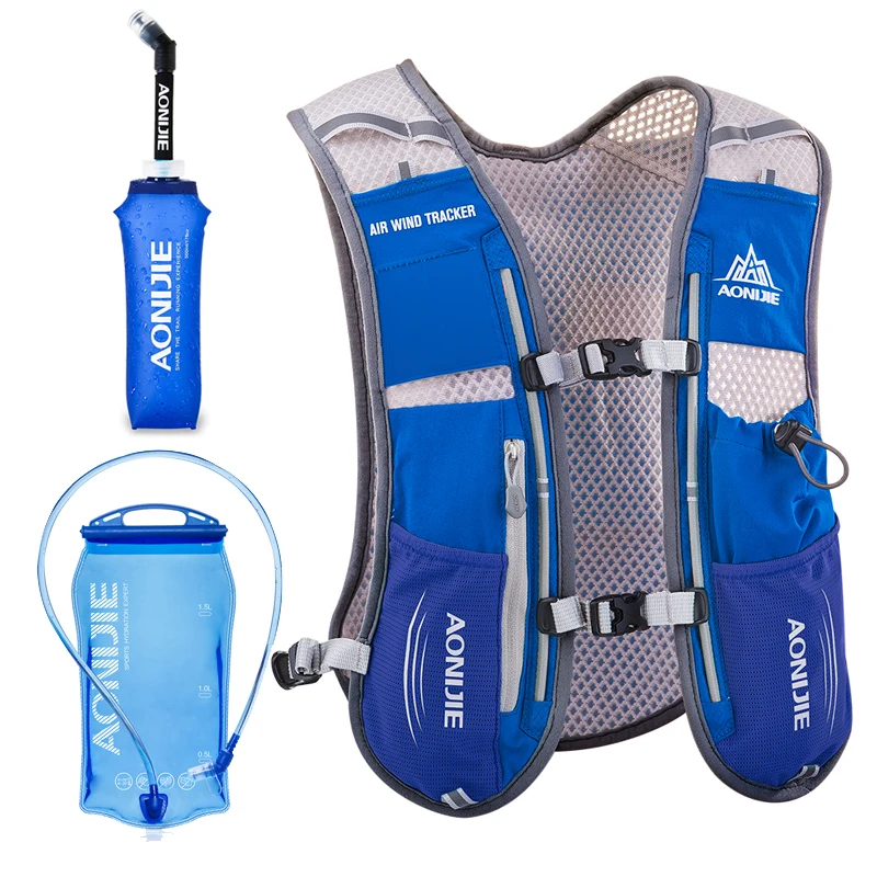 Hydration Pack Backpack Vest Bottle Pocket for Outdoor Sports Marathoner Running 