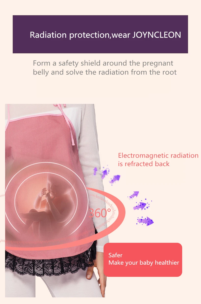 JOYNCLEON EMF экранированная радиационная защита металлический волоконный фартук электромагнитное излучение защитная одежда для беременных