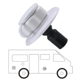 

19mm G1/2 Thread Hatch Plastic 1/2inch BSP Durable RV Fresh Accessories Trailer Gravity White Car Water Inlet