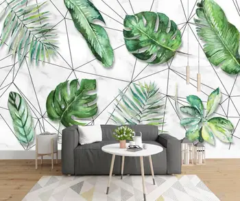 

Tropical Leaf Wallpaper Nordic Rain Forest Wall Mural for Living Room Art Wall Decor Makeup Backdrop Wall Papers Home Decor