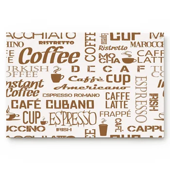 

Anti-Slip Bathroom Kitchen Mat Coffee Cup Word Brown Beans Doormat Living Room Door Mats Outdoor/indoor Home Decoration