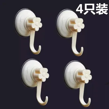 

High quality super strong vacuum suction wall hooks, sticky hooks, kitchen, bathroom apply traceless hooks, nail free install