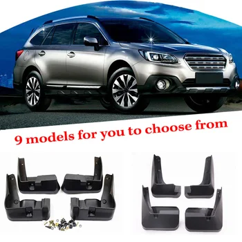 

4Pcs/set Front Rear ABS Plastics Auto Fender Mudguard Mud Flaps Accessories for Subaru Forester/Forester SJ/Outback/XV/Legacy