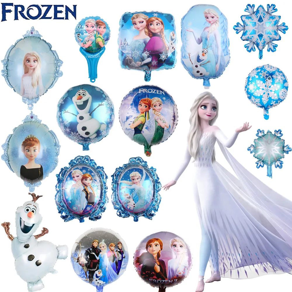 1pc Frozen Elsa Anna Princess Balloon Baby Shower Kids Birthday Party Decoration Double-sided balloon Aluminium Foil Balloons | Дом и сад