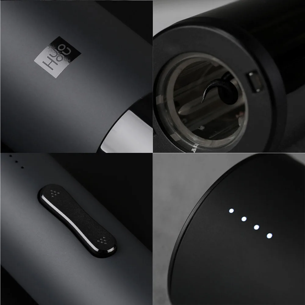 Original Xiaomi Huohou Automatic Wine Bottle Opener Kit Electric Corkscrew With Foil Cutter Automatic Wine Bottle Opener (15)
