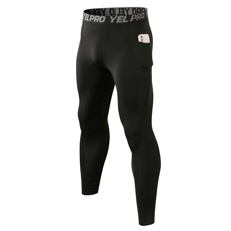 Sports Leggings Compression Pants Warm Pants Men's Velvet Fitness Pants Thermal Leggings Training Pants Tight Stretch Running Pants Autumn Winter