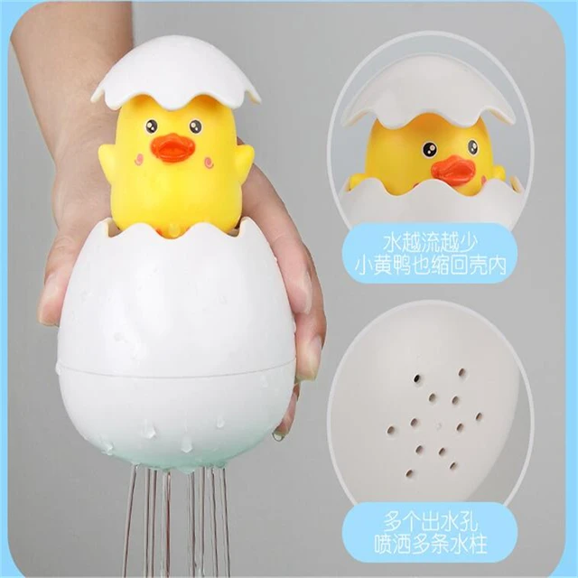 Baby Bathing Toy Kids Cute Duck Penguin Egg Water Spray Sprinkler Bathroom Sprinkling Shower Swimming Water Toys Kids Gift 5