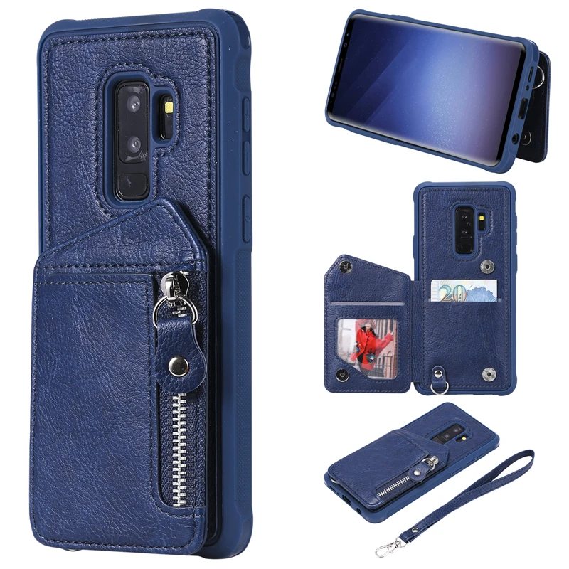 S9 Plus 防摔拉链双扣皮套 (8)