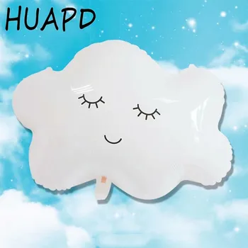

5pcs smile white cloud balloon party aluminum foil baby shower wedding birthday aluminum film balloon decoration