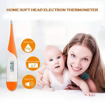 

Wholesale Protective Equipment Baby Adult Household Electronic Thermometer Precision Thermometer Soft Head 07