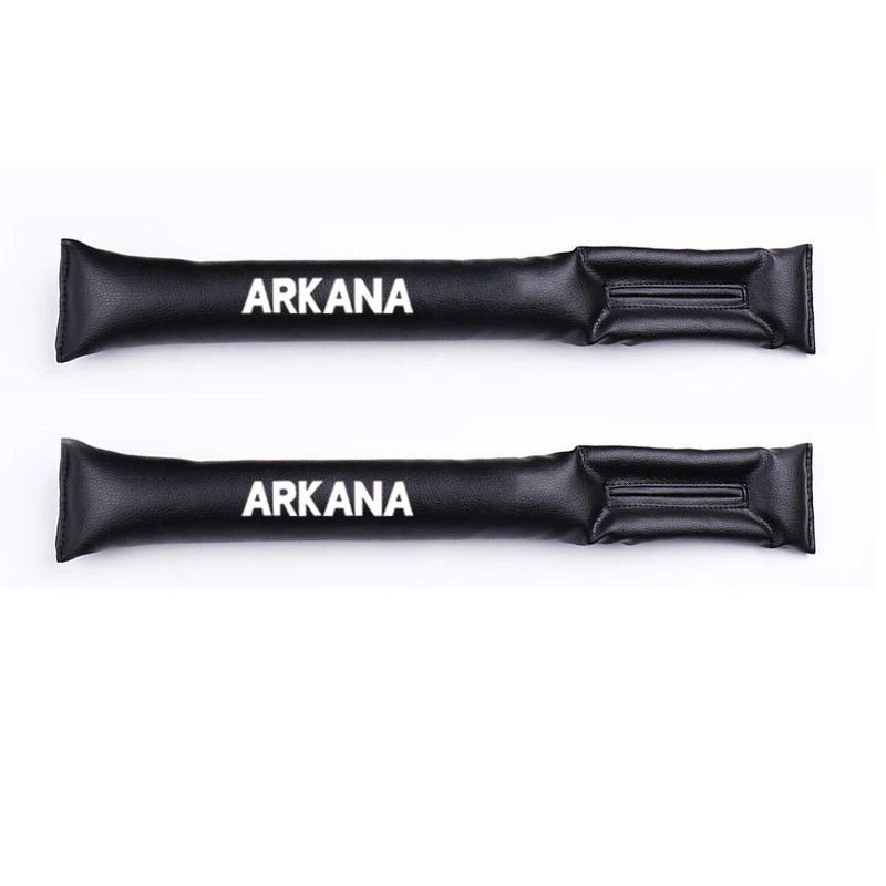 Для Renault Arkana, 2 шт, искусственная кожа, наполнители, прокладка, наполнитель, слот, заглушка, автомобильное сиденье, зазор, коврик, автомобильные аксессуары - Название цвета: Белый