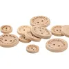 50Pcs 2Hole Natural Wooden Buttons handmade with love wood Button For Scrapbooking Craft DIY Baby Clothing Sewing Accessories 3