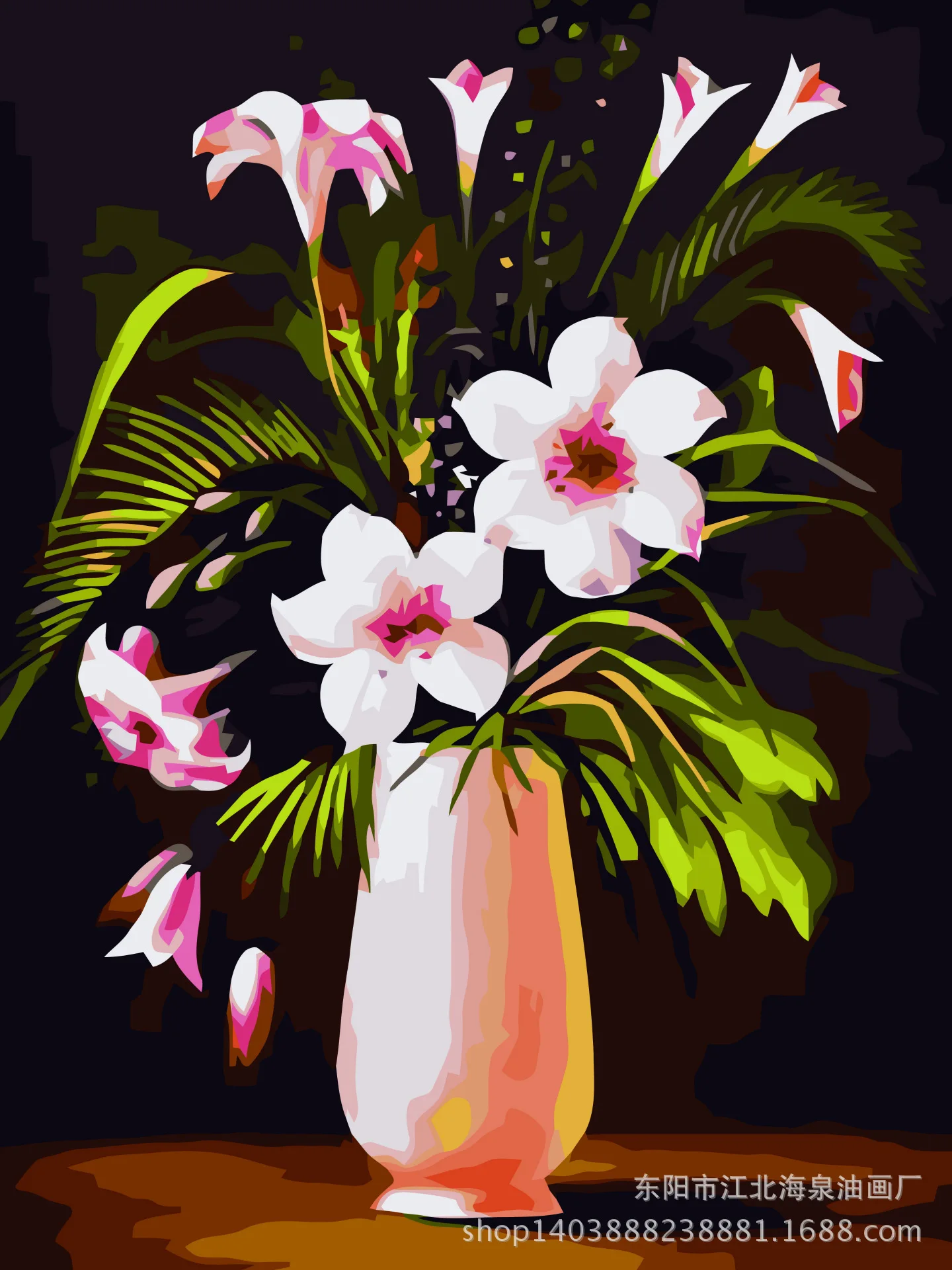 

DIY Digital Oil Painting Factory Direct Selling Wholesale on Behalf of Hand-Painted Cartoon with Numbers Painting 30*40 Florid