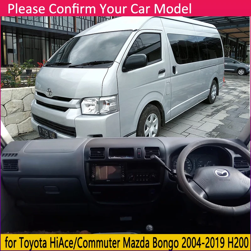 Противотуманные фары для Toyota Hiace Commuter RegiusAce Mazda Bongo 2004~ Противоскользящий коврик для приборной панели Защита от солнца Dashmat автомобильные аксессуары коврик