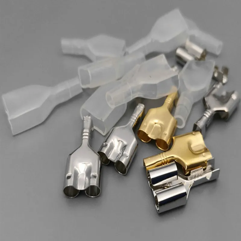 10sets 3.5mm/4.0mm bullet terminal car electrical wire connector diameter 4mm Male + Female 1 : 2 | Обустройство дома