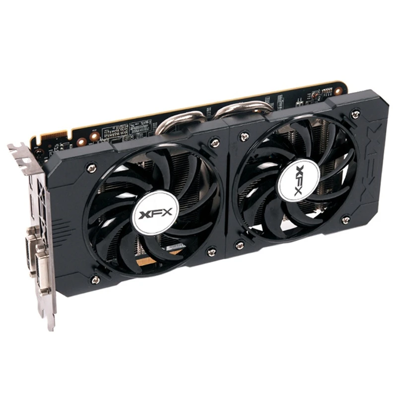 Original XFX R9 370 4GB Video Card AMD Radeon R9370 4GB Graphics Screen Cards GPU Desktop PC PCI-E