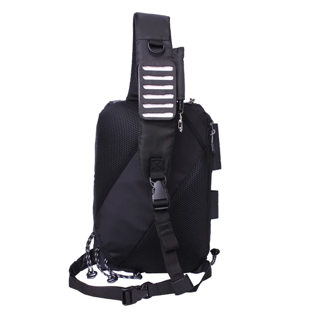 Kylebooker Black Fly Fishing Sling BackPack Fishing Tackle Storage