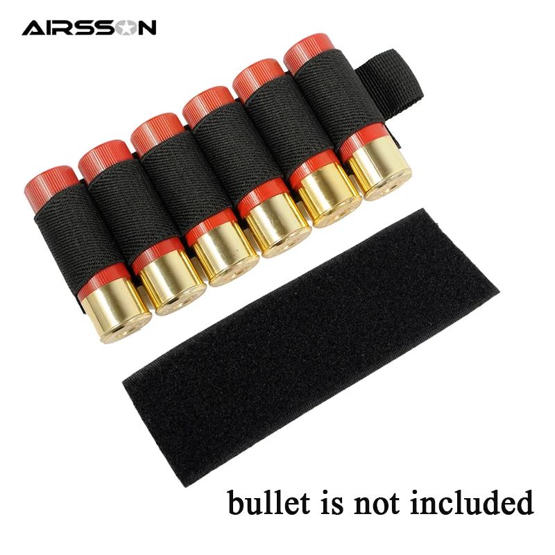 Airsson 6 Круглый пистолет Buttstock тактический страйкбол держатель оболочки