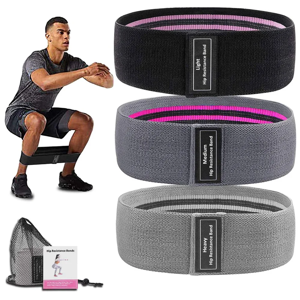 Elastic Workout Bands Fabric Resistance Bands Set Loop Equipment Fit