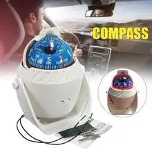 Branco DIODO EMISSOR de Luz eletrónico para Viagens veiniculo boussolas Carro navegacha Mar Navio Barco Carro Marinha Militar Compa
