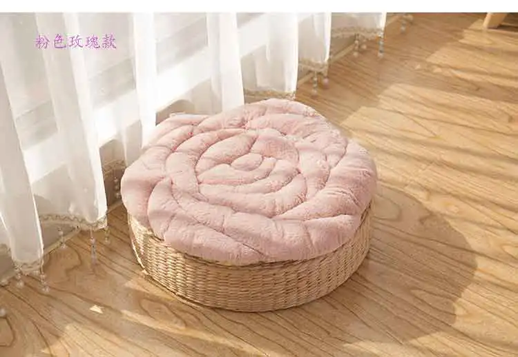 Rose Seat Cushion For Office Chair Decorative Pillows Sofa Chairs Living Room Home Decor