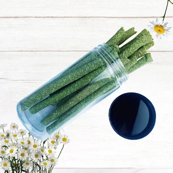 

20pcs in 1 Jar Grass Grinding Toy Small Pet Hamster Rabbit Molar Teeth Grass Bite Toys Interactive Chew Toys for Teeth Cleaning