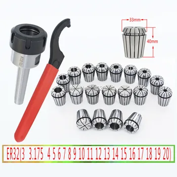 

Milling tool shank drilling and milling machine Mohs taper shank MT2 ER32 M10 MT3 ER32 M12 MT4 ER32 M16 ER32 chuck COLLTE 19PCS