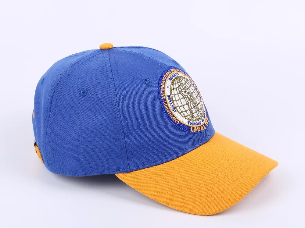 Embroidery customized cap Summer outdoor sun hat with adjustable metal buckle