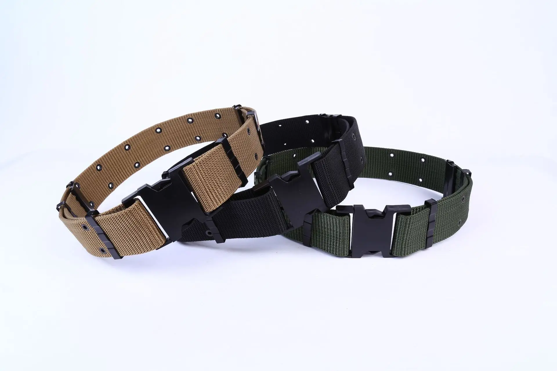 

Army Style Thicken Combat Belts Quick Release Tactical Belt Fashion Men Canvas Waistband Outdoor Hunting Accessories 130cm