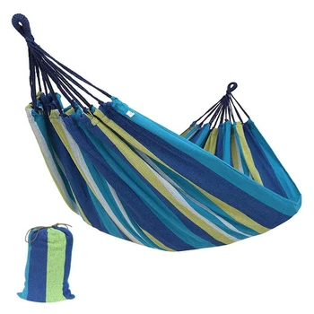 

250*150cm Widen Double Person Hammock Portable Travel Hanging Hammock Swing Sleeping Bed Lazy Chair Canvas Hammocks
