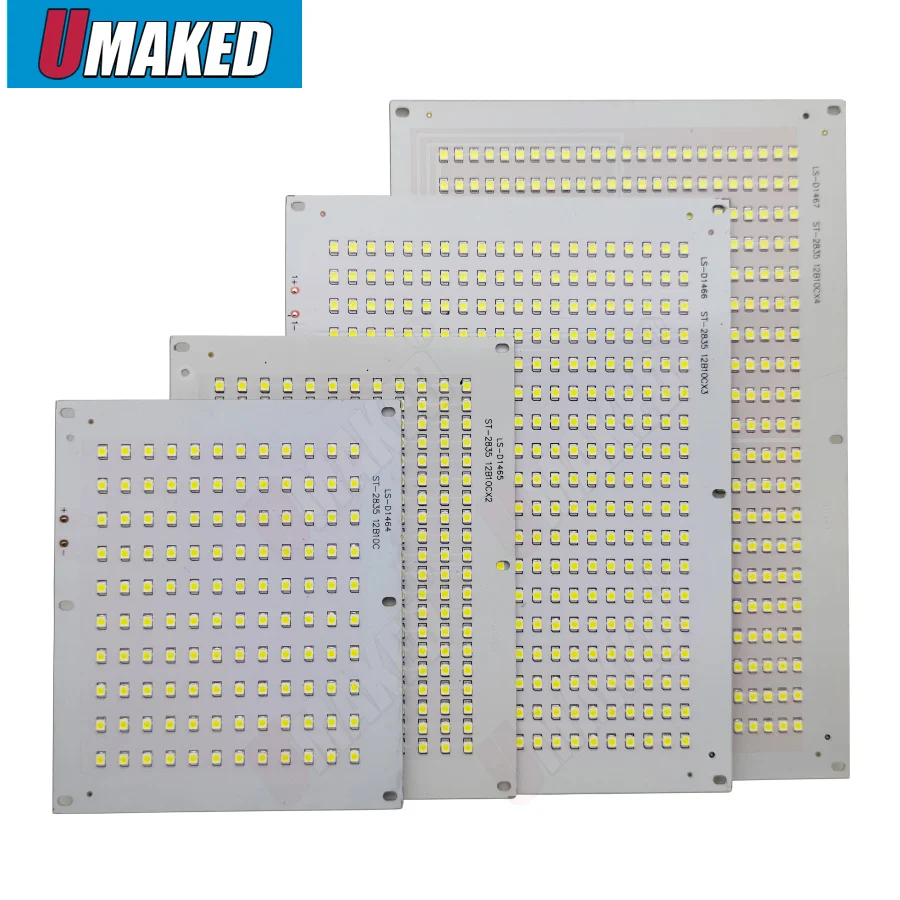 10 шт. 50 100 150 200 Вт Светодиодный прожектор PCB SMD2835 Светодиодная плата светодиодный источник света