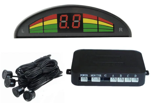 

Semi-Arc Reversing Radar Digital Parking Sensor LED Reversing Radar Rainbow Buzzer Voice Radar PZ310