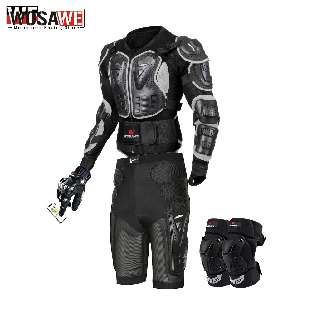 WOSAWE внедорожная мотоциклетная Броня из сплава нержавеющей стали защитное