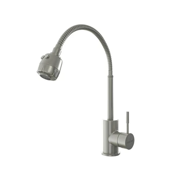 

Смеситель для кухни 35k MIXLINE MLSS-0302 гибкий металлический излив