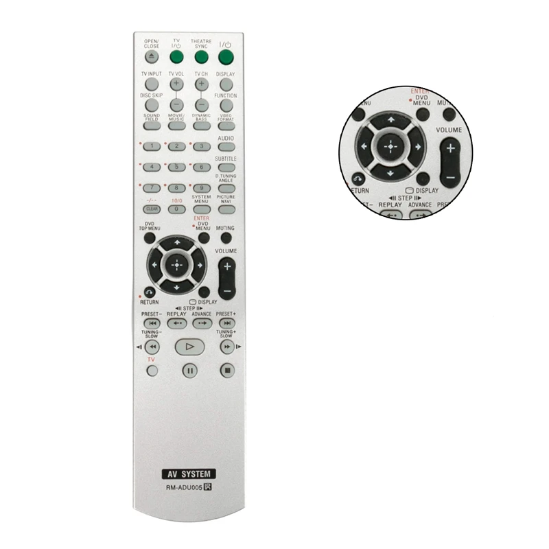 Пульт дистанционного управления Управление Rm Adu005 Rmadu005 подходит для sony Dvd