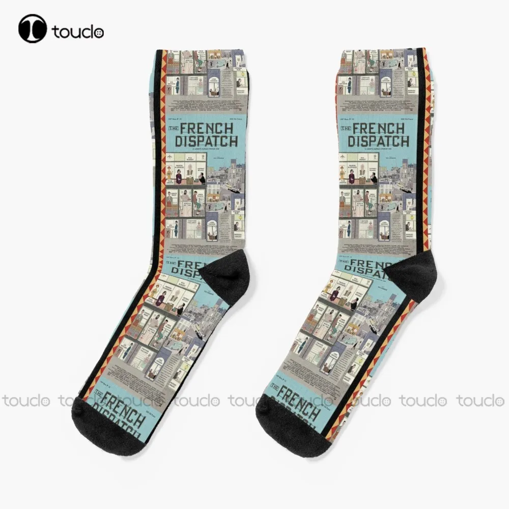 

The French Dispatch Socks Usa Socks Personalized Custom Unisex Adult Teen Youth Socks 360° Digital Print Christmas Gift Gift