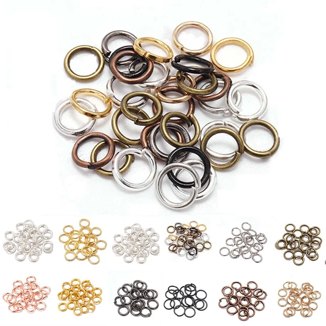 3-16mm Metal Single Round Jump Rings Split Rings Connectors For Diy Jewelry  Finding Making Necklace Bracelets Supplies Wholesale