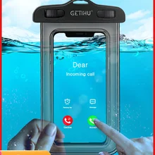 Getihu universal à prova dwaterproof água caso capa do telefone móvel coque bolsa à prova de água para o iphone 12 11 pro max 8 plus samsung xiaomi